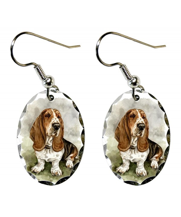 Canine Designs Basset Scalloped Earrings