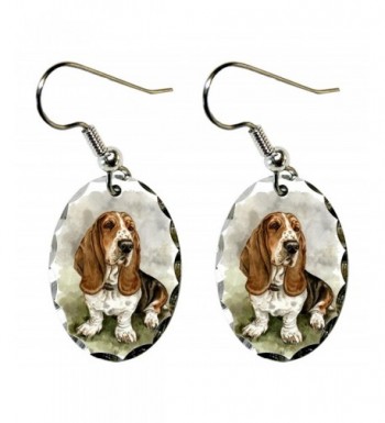 Canine Designs Basset Scalloped Earrings