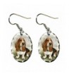 Canine Designs Basset Scalloped Earrings