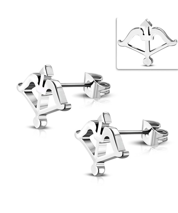 Stainless Steel Archery Arrow Earrings