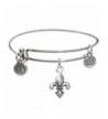 Bangle Bracelet Fleur Lis Charm