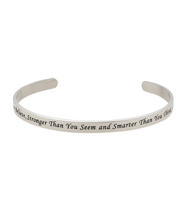 Believe Stronger Christopher Inspirational Bracelet