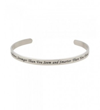 Believe Stronger Christopher Inspirational Bracelet