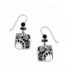 Adajio Silver tone Filigree Earrings 7303