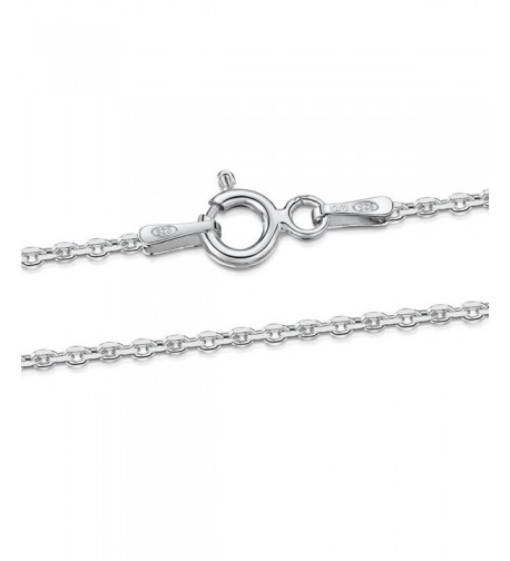 Amberta Sterling Silver Diamond Necklace