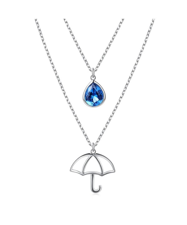 Sterling Silver Teardrop Umbrella Jewelry