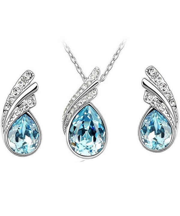 MAFMO Beautiful Platinum plated Necklace Earrings