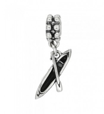 Sterling Silver Canoe Dangle Charm