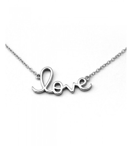 Sterling Silver Rhodium Pendant Necklace