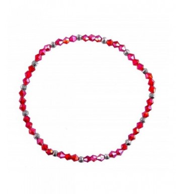 Ha Crystal Bead Anklet Iridescent