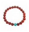 Carnelian stretch bracelet meditation Turquoise