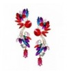 Mina Multi Colored Faceted Crawler Earring