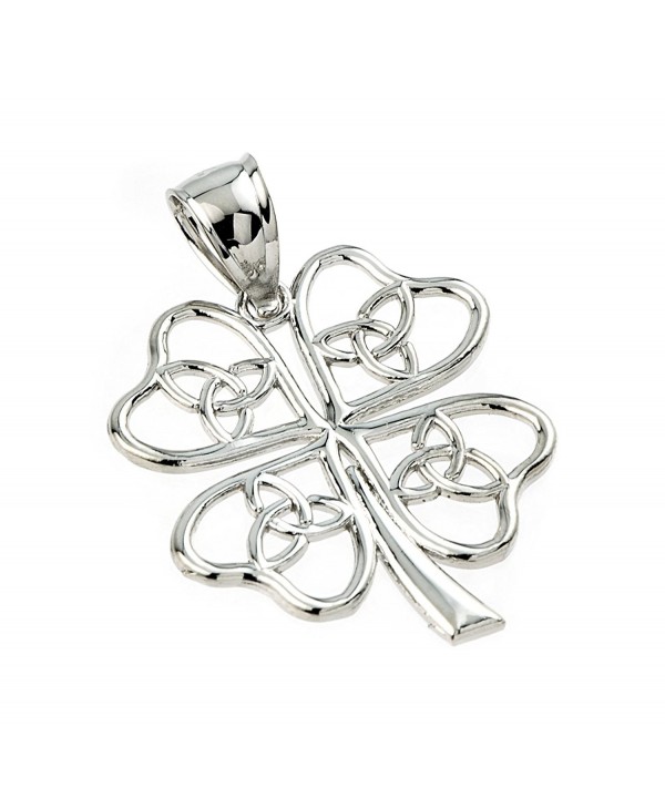 Sterling Silver Trinity Four Leaf Pendant