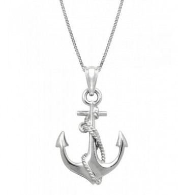 Sterling Silver Anchor Necklace Pendant