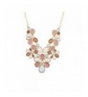 Lux Accessories Faceted Statement Necklace