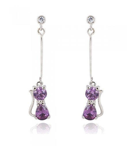 YAZILIND Charming Zirconia Elegant Earrings