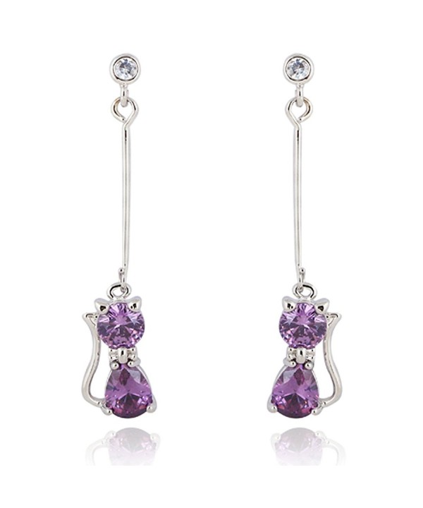 YAZILIND Charming Zirconia Elegant Earrings YAZILIND Charming Zirconia Elegant Earrings