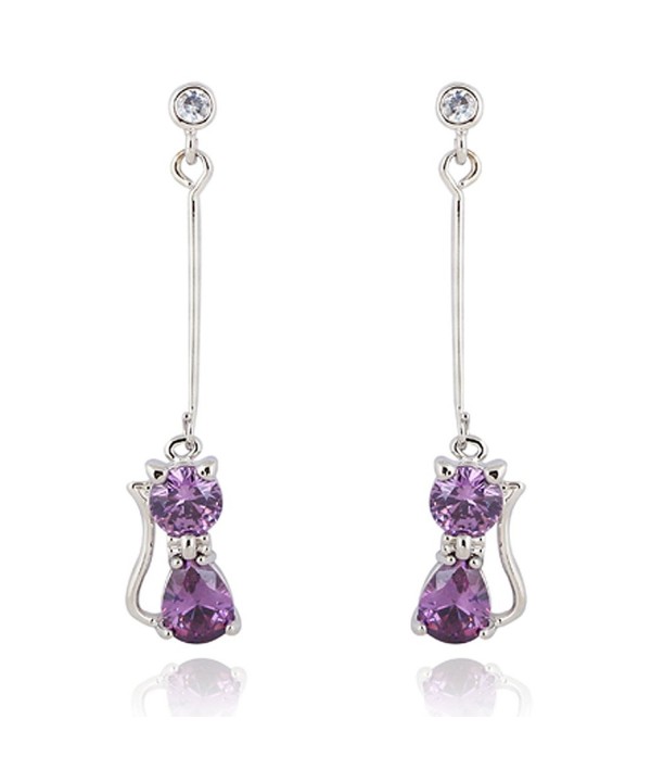 YAZILIND Charming Zirconia Elegant Earrings