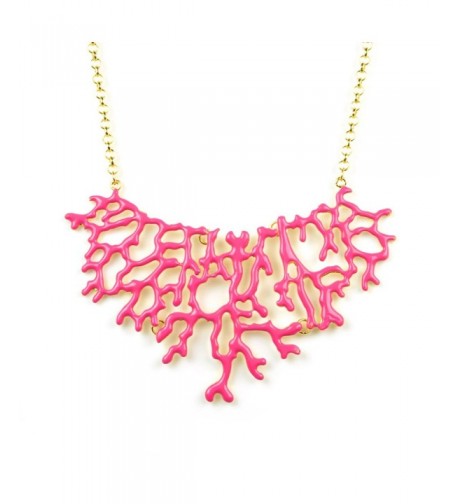 Womens Enamel Branch Summer Necklace