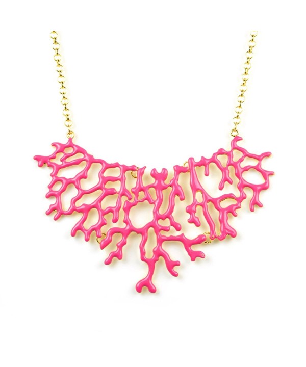 Womens Enamel Branch Summer Necklace