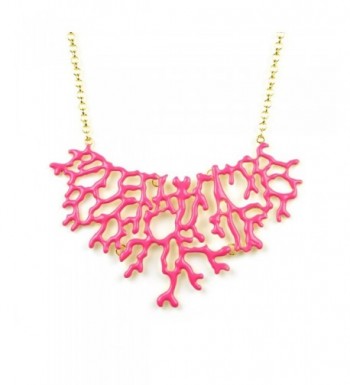 Womens Enamel Branch Summer Necklace