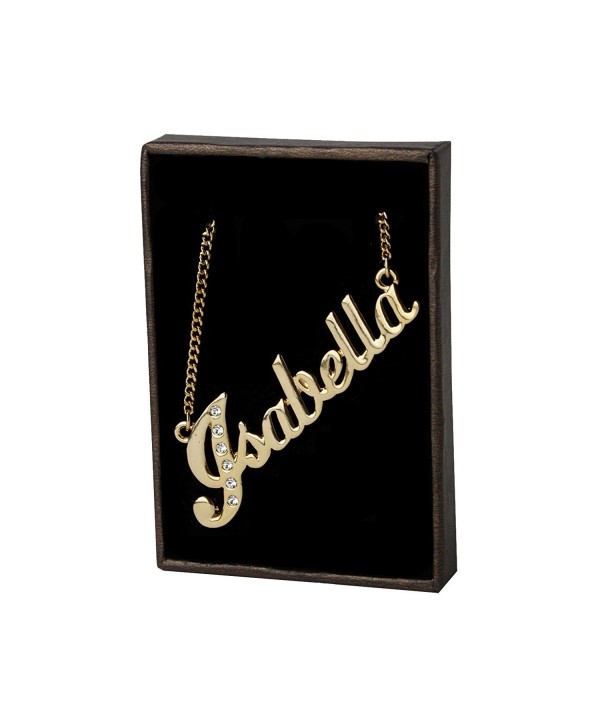 Name Necklace Isabella Gold Plated
