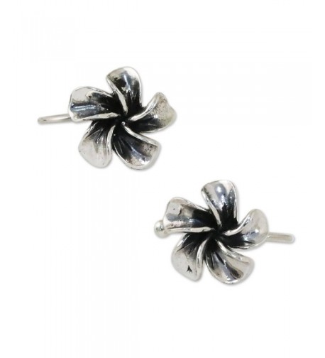 NOVICA Plumeria Flower Sterling Frangipani