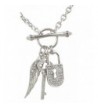 Designer Inspired Crystal Padlock Necklace