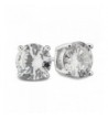 Sterling Silver Round Zirconia Earrings