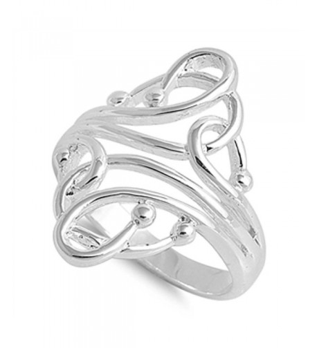 Fashion Abstract Sterling Silver RNG14974 4
