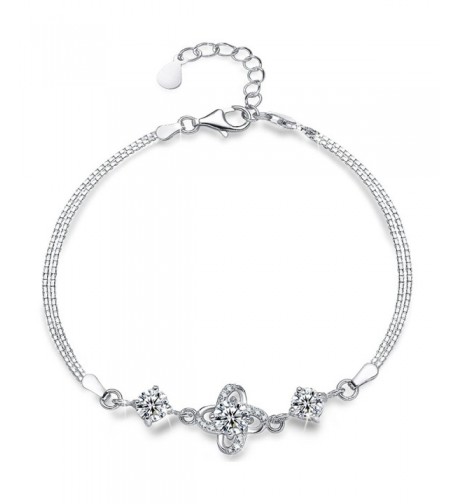 Sterling Silver Bracelet Presentski Diamond