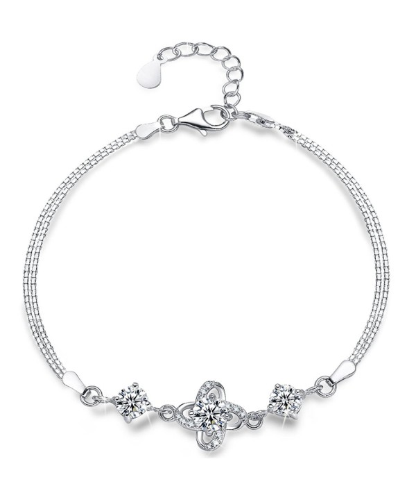 Sterling Silver Bracelet Presentski Diamond