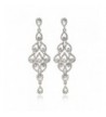 Janefashions Austrian Rhinestone Chandelier Earrings