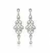 Janefashions Austrian Rhinestone Chandelier Earrings