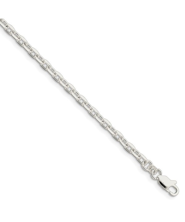 Sterling Silver 3 95mm Beveled Bracelet