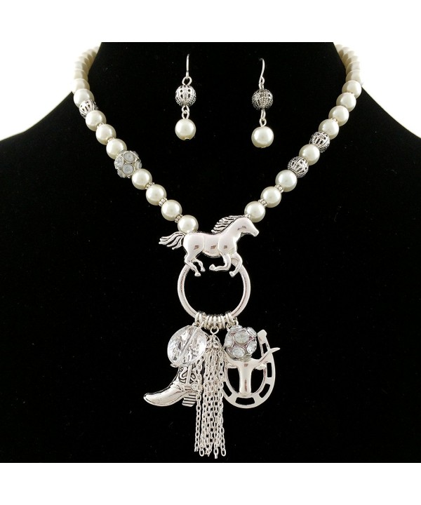 Western Peak Necklace Horseshoe Longhorn Western Peak Necklace Horseshoe Longhorn