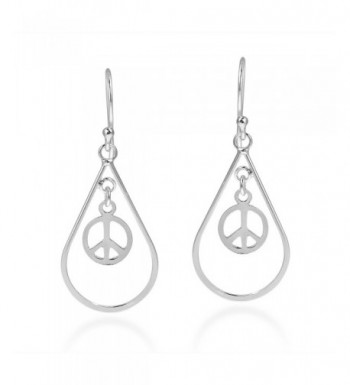 Spirit Teardrop Symbol Sterling Earrings