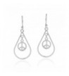 Spirit Teardrop Symbol Sterling Earrings