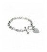 Stainless Steel Heart Tag Bracelet