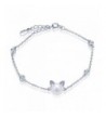 Infinite Sterling Simulated Adjustable Bracelet