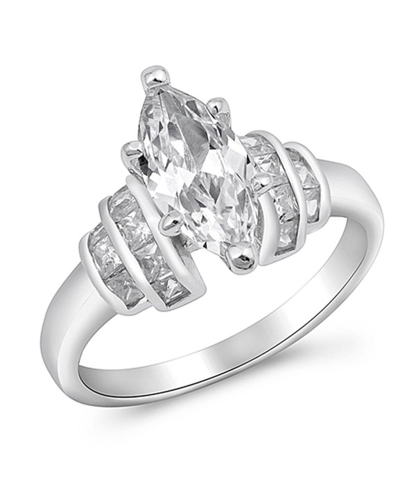 Marquise Solitaire Wholesale Sterling Silver