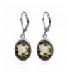 Multicolor Sterling Silver Leverback Earrings