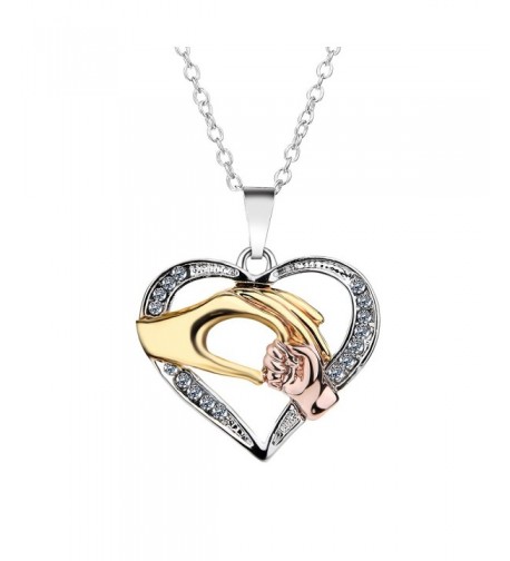 Heart shaped Necklace Pendant Extender Mothers