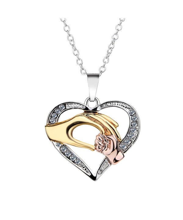 Heart shaped Necklace Pendant Extender Mothers