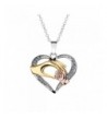 Heart shaped Necklace Pendant Extender Mothers