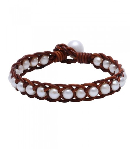 Braided Cultured Freshwater Bracelet Genuine