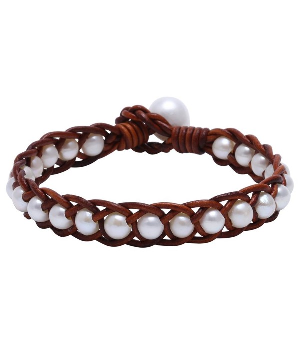 Braided Cultured Freshwater Bracelet Genuine