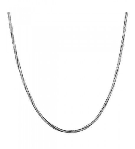 Black plated Sterling Silver 1 5 mm Twisted