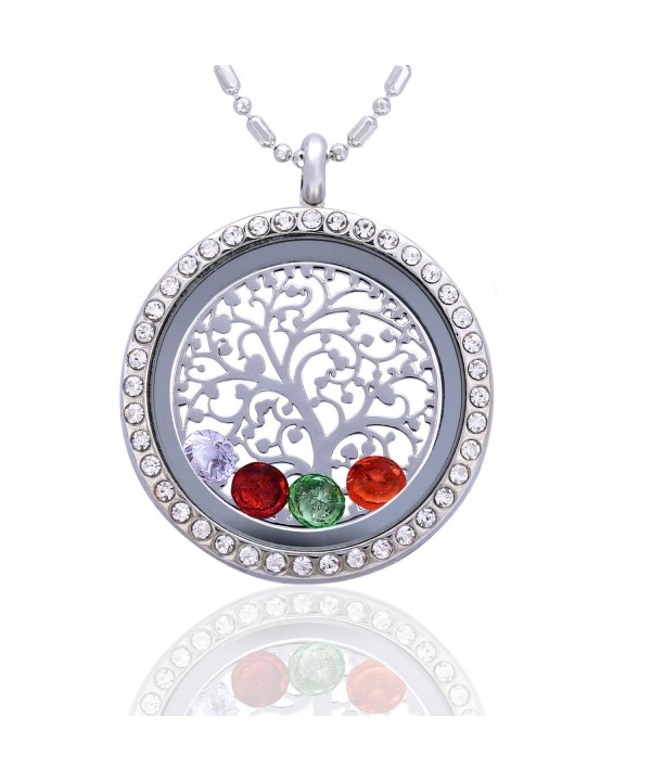 Family Tree Birthstone Necklace Jewelry