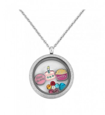 Locket Birthday Floating Stainless Necklace